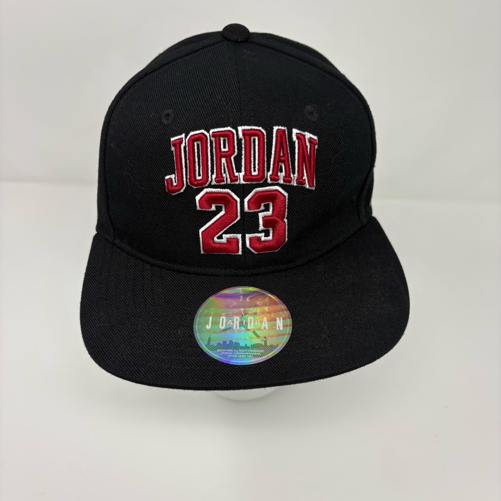 Nike Jordan Pro Cap Jumpman Snapback Hat Black Jumpman Youth (8- 20)